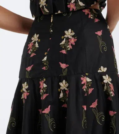 Agua by Agua Bendita Nacar embroidered cotton poplin maxi skirt | Thumbnail 2 Agua by Agua Bendita Nacar embroidered cotton poplin maxi skirt | Thumbnail 2