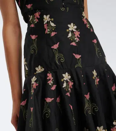 Agua by Agua Bendita Nacar embroidered cotton poplin maxi skirt | Thumbnail 4 Agua by Agua Bendita Nacar embroidered cotton poplin maxi skirt | Thumbnail 4