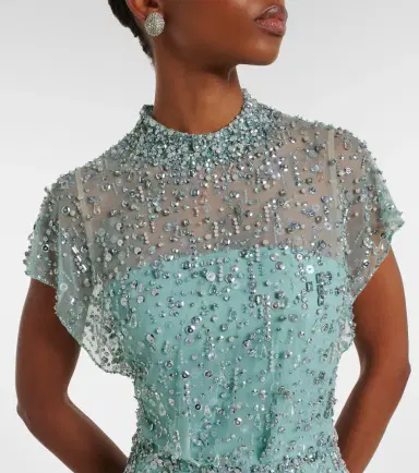 Jenny Packham Crystal Drop embellished gown | Thumbnail 4 Jenny Packham Crystal Drop embellished gown | Thumbnail 4