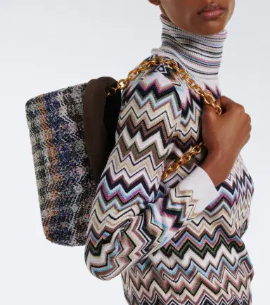 Missoni Suede-lined knitted shoulder bag | Thumbnail 4