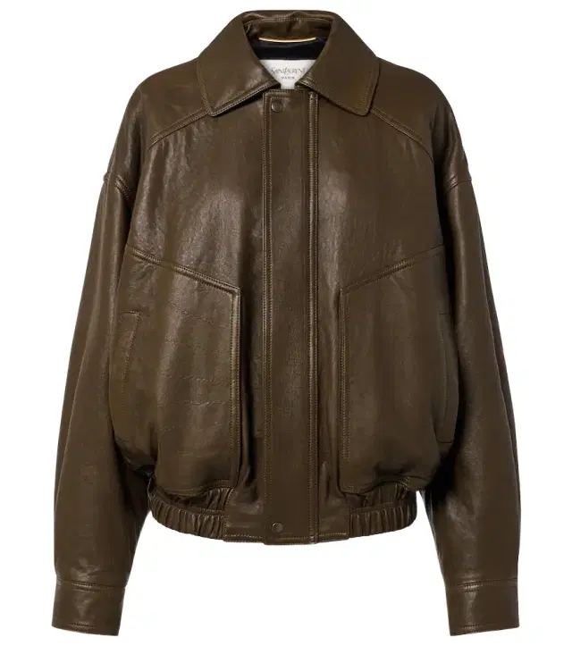 Saint Laurent Leather bomber jacket