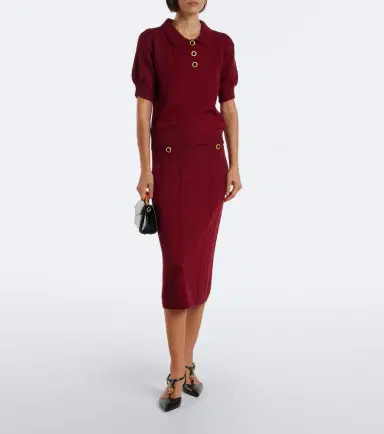 Alessandra Rich Virgin wool polo sweater | Thumbnail 5 Alessandra Rich Virgin wool polo sweater | Thumbnail 5