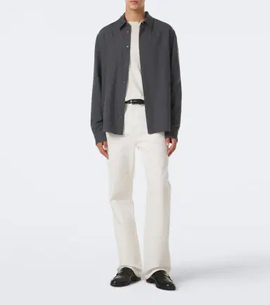 Gabriela Hearst Abbe cotton and cashmere shirt | Thumbnail 3