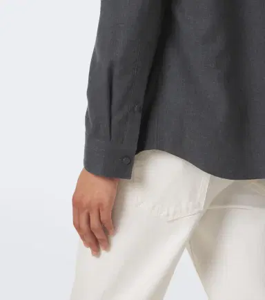 Gabriela Hearst Abbe cotton and cashmere shirt | Thumbnail 5