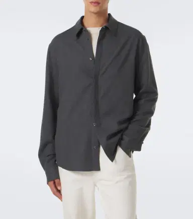 Gabriela Hearst Abbe cotton and cashmere shirt | Thumbnail 6