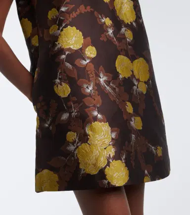 La DoubleJ Devon floral jacquard minidress | Thumbnail 2