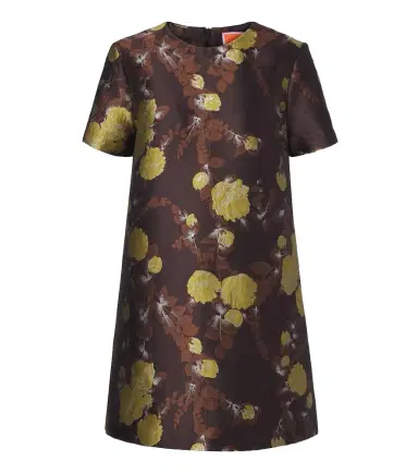 La DoubleJ Devon floral jacquard minidress | Thumbnail 1