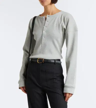 Victoria Beckham Hazel ribbed-knit cotton top | Thumbnail 3 Victoria Beckham Hazel ribbed-knit cotton top | Thumbnail 3