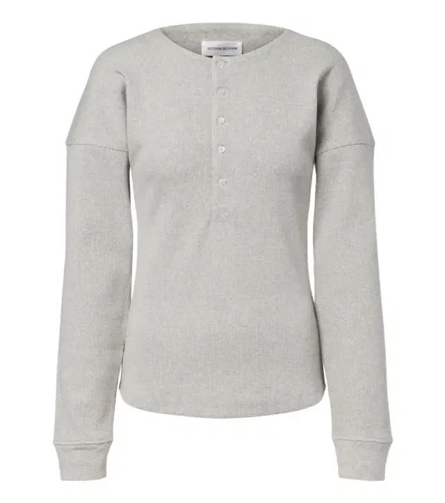 Victoria Beckham Hazel ribbed-knit cotton top