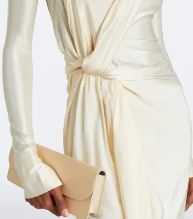 Victoria Beckham Lea draped jersey midi dress | Thumbnail 5 Victoria Beckham Lea draped jersey midi dress | Thumbnail 5