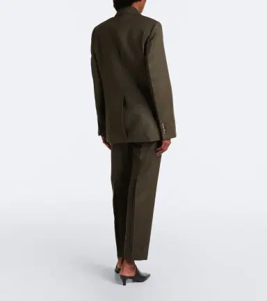 Victoria Beckham Virgin wool twill straight pants | Thumbnail 3