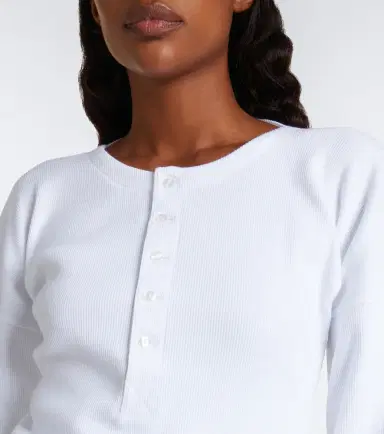 Victoria Beckham Hazel ribbed-knit cotton top | Thumbnail 4 Victoria Beckham Hazel ribbed-knit cotton top | Thumbnail 4