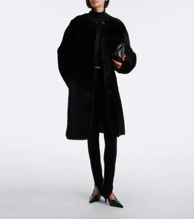 Loulou de Saison Elba reversible shearling coat | Thumbnail 3