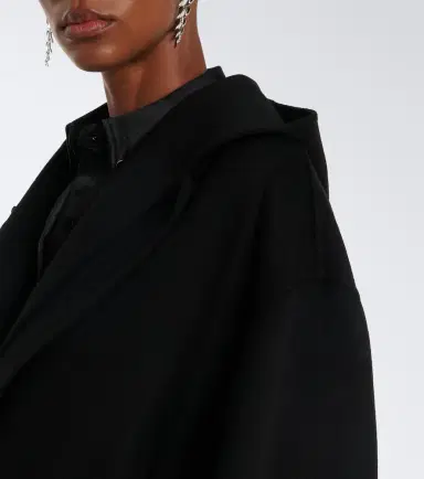 Sportmax Hooded virgin wool coat | Thumbnail 4 Sportmax Hooded virgin wool coat | Thumbnail 4