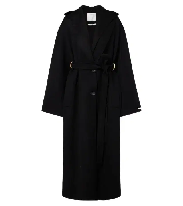 Sportmax Hooded virgin wool coat