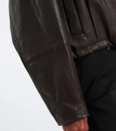 Sportmax Hooded leather jacket | Thumbnail 3 Sportmax Hooded leather jacket | Thumbnail 3