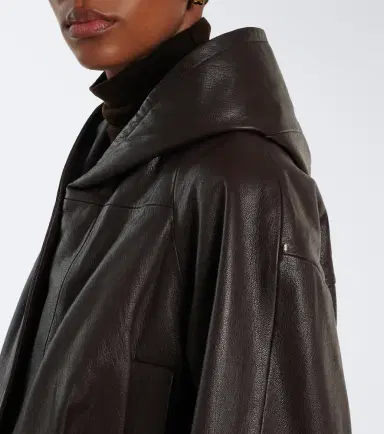 Sportmax Hooded leather jacket | Thumbnail 5 Sportmax Hooded leather jacket | Thumbnail 5