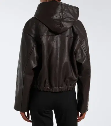 Sportmax Hooded leather jacket | Thumbnail 6 Sportmax Hooded leather jacket | Thumbnail 6
