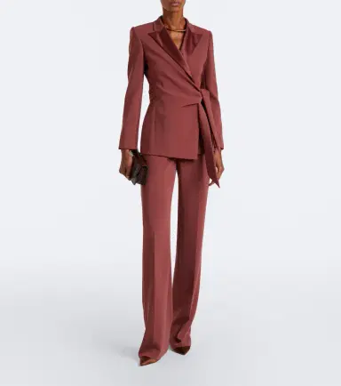 Max Mara Elegante cady straight pants | Thumbnail 6 Max Mara Elegante cady straight pants | Thumbnail 6