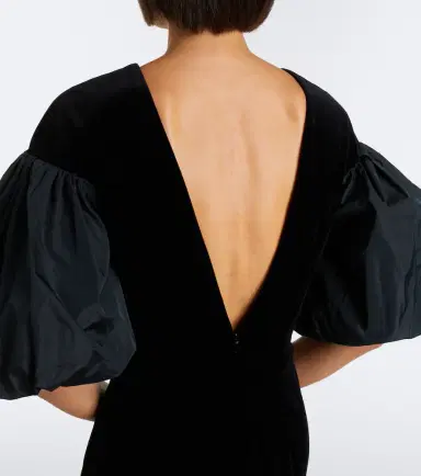 Max Mara Cotton velvet midi dress | Thumbnail 2 Max Mara Cotton velvet midi dress | Thumbnail 2