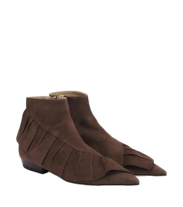 JW Anderson Ruffled suede ankle boots