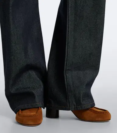JW Anderson Leather-trimmed suede mules | Thumbnail 5