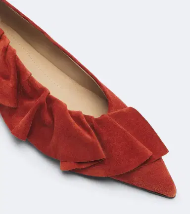 JW Anderson Ruffled suede flats | Thumbnail 2