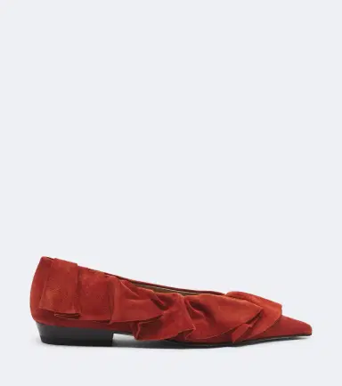 JW Anderson Ruffled suede flats | Thumbnail 3