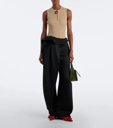 JW Anderson Ruffled suede flats | Thumbnail 6