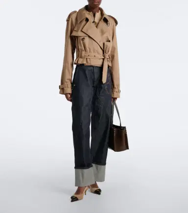 JW Anderson Leather-trimmed suede slingback pumps | Thumbnail 6 JW Anderson Leather-trimmed suede slingback pumps | Thumbnail 6