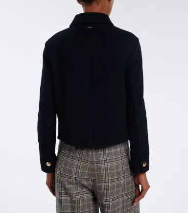 'S Max Mara 'S Max Mara Wool and cotton-blend jersey jacket | Thumbnail 5 'S Max Mara 'S Max Mara Wool and cotton-blend jersey jacket | Thumbnail 5