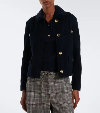 'S Max Mara 'S Max Mara Wool and cotton-blend jersey jacket | Thumbnail 6 'S Max Mara 'S Max Mara Wool and cotton-blend jersey jacket | Thumbnail 6