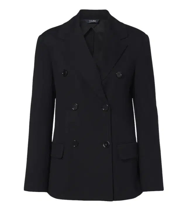 'S Max Mara 'S Max Mara Wool and cotton-blend jersey blazer