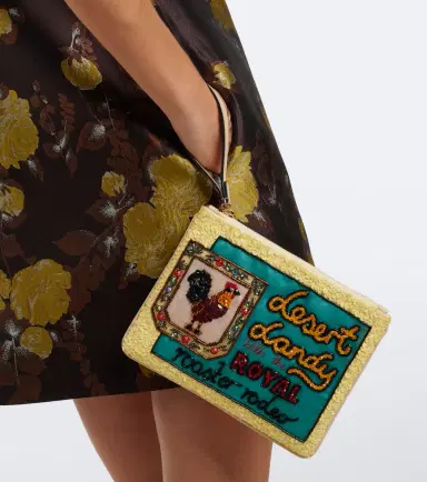 ALÉMAIS Alémais Ace Rooster embellished pouch | Thumbnail 4