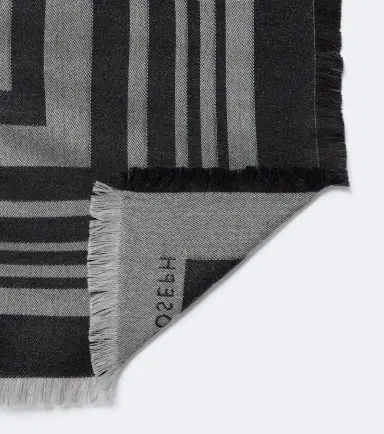 Joseph Neoma fringed jacquard virgin wool scarf | Thumbnail 3