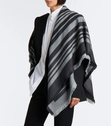 Joseph Neoma fringed jacquard virgin wool scarf | Thumbnail 4