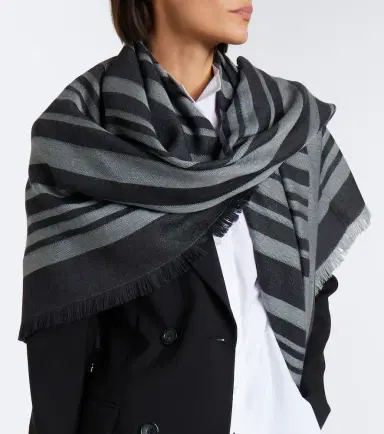 Joseph Neoma fringed jacquard virgin wool scarf | Thumbnail 5