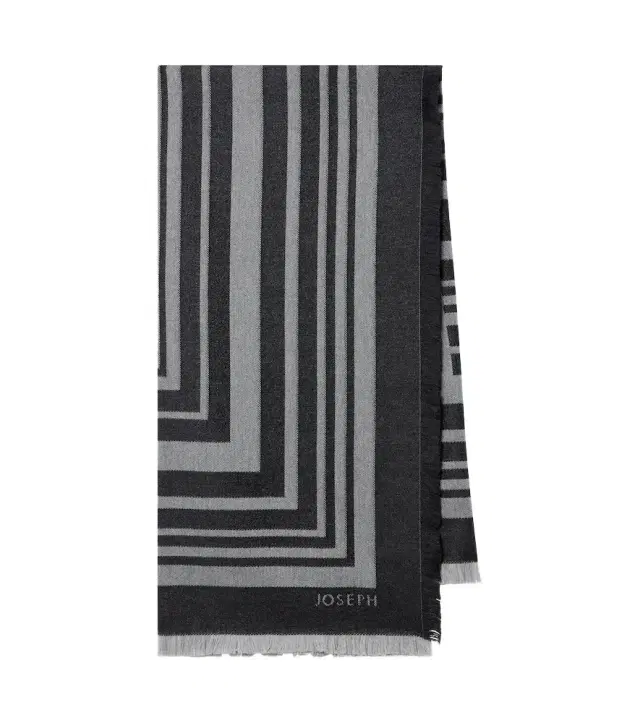 Joseph Neoma fringed jacquard virgin wool scarf
