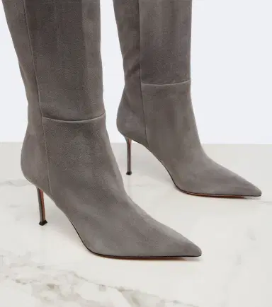 Aquazzura Harper suede knee-high boots | Thumbnail 4