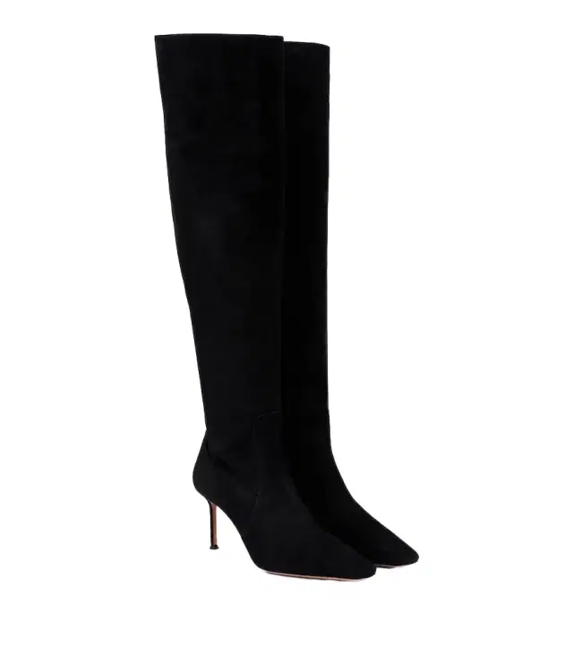 Aquazzura Vespera suede over-the-knee boots