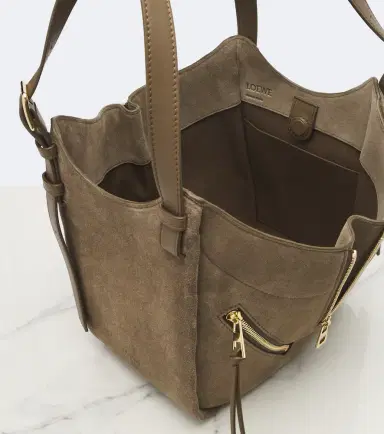 Loewe Hammock Flip Medium suede tote bag | Thumbnail 2
