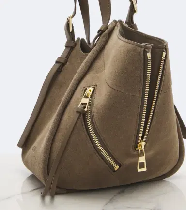 Loewe Hammock Flip Medium suede tote bag | Thumbnail 3