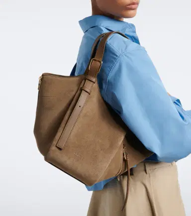 Loewe Hammock Flip Medium suede tote bag | Thumbnail 7