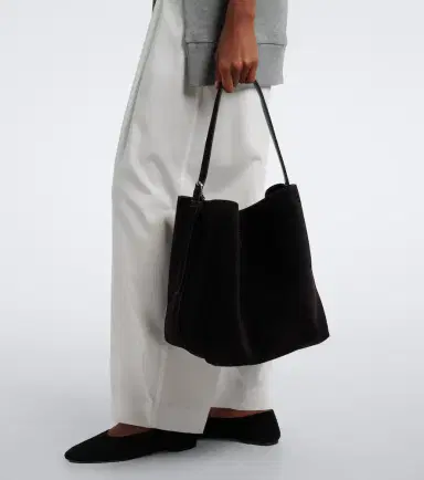 TOTEME Belted suede tote bag | Thumbnail 5