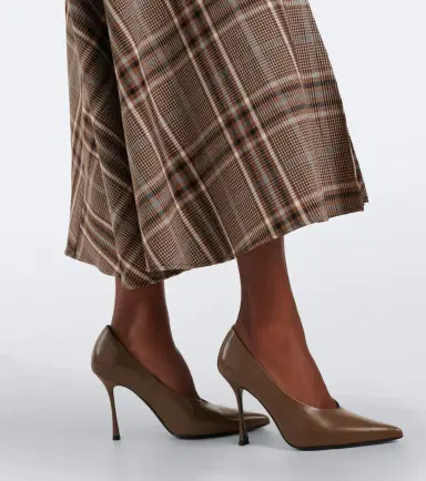Simkhai Burke draped plaid midi dress | Thumbnail 5