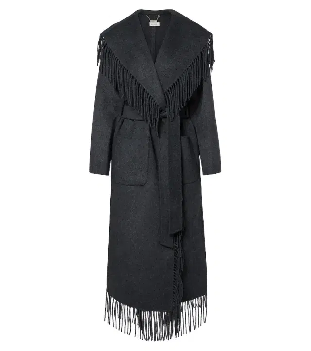 Simkhai Carrie fringed wrap coat