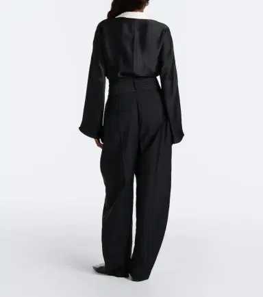 RÓHE Róhe Pleated wool and mohair barrel-leg pants | Thumbnail 5