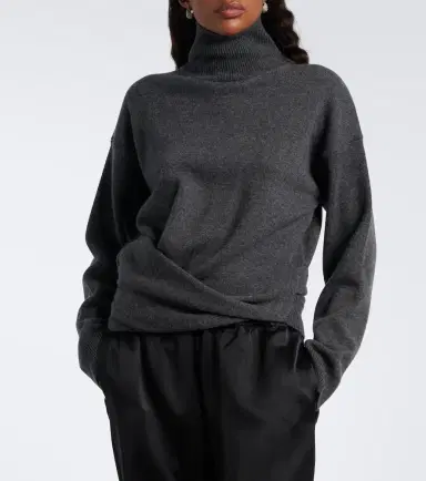 RÓHE Róhe Draped wool and cashmere turtleneck sweater | Thumbnail 4