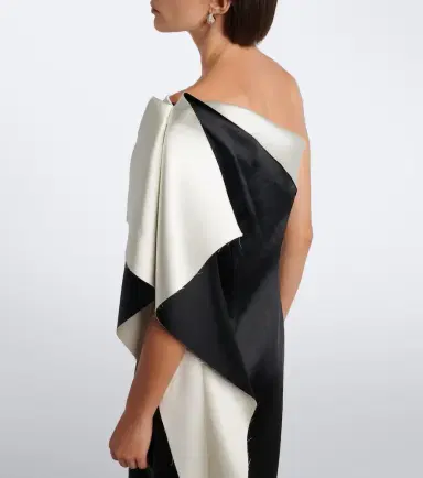 RÓHE Róhe Draped one-shoulder satin cocktail dress | Thumbnail 3