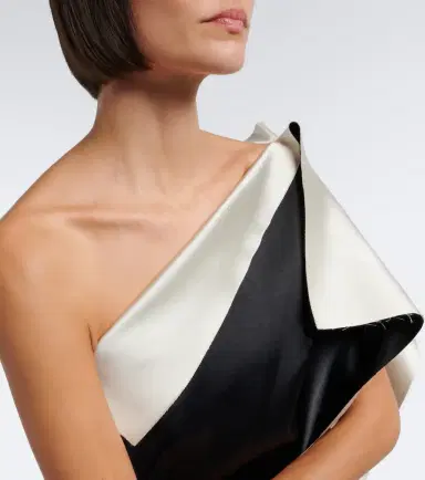 RÓHE Róhe Draped one-shoulder satin cocktail dress | Thumbnail 4